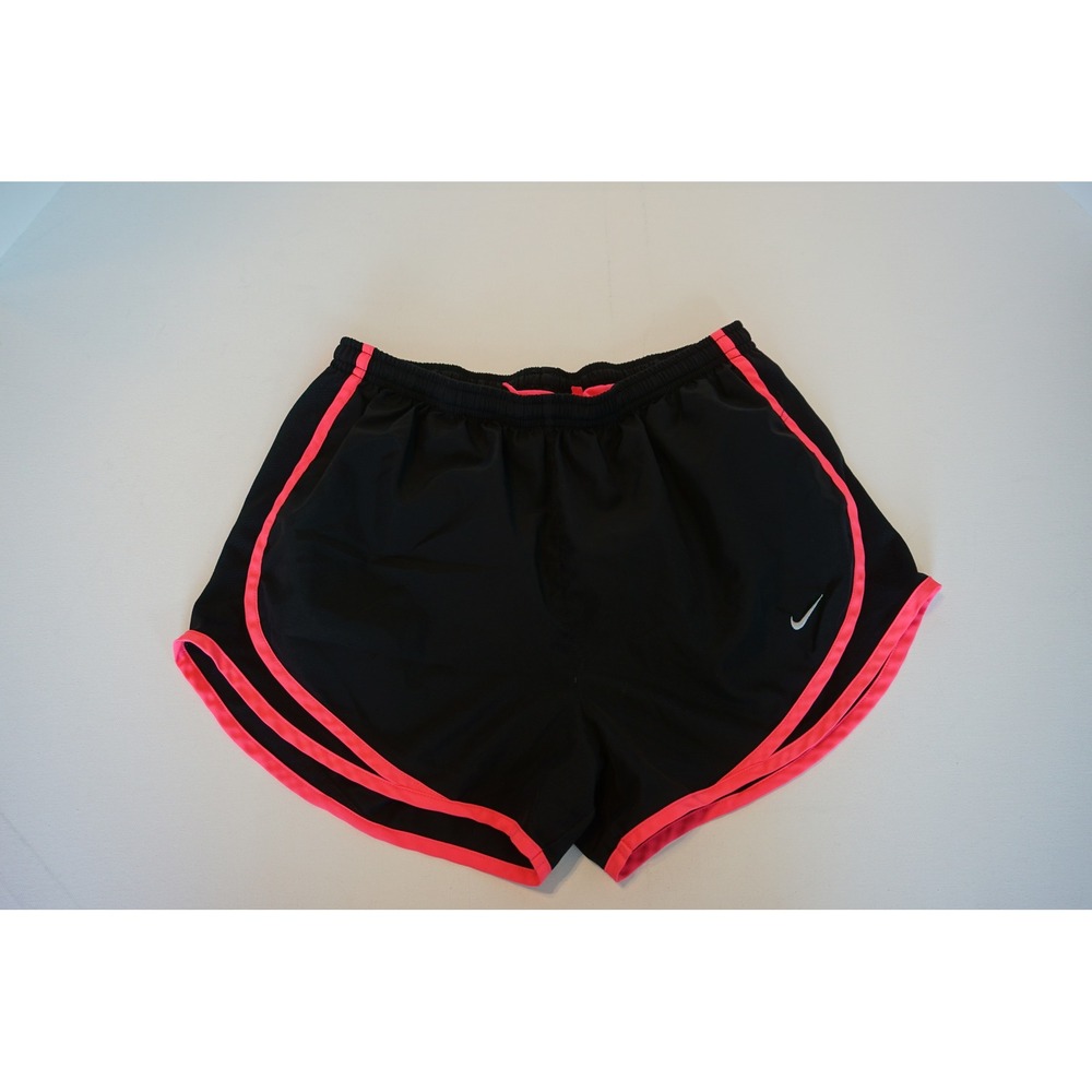 Nike Dri-FIT Tempo Running Shorts Black Pink Trim 587855-477 Womens Medium
